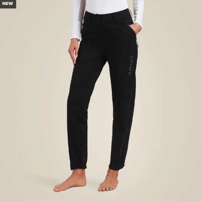 Ariat Womens Venture Waterproof Shell Full Seat Trousers Black